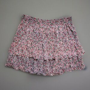 NWT Boden Ruffle Multi Petal Crepe Lined Mini Skirt Women Sz 10 Side Zip Flirty